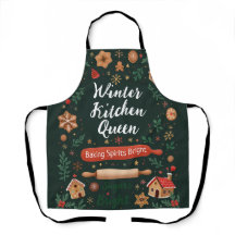 Winter Kitchen Queen Helgdag Baking Apron