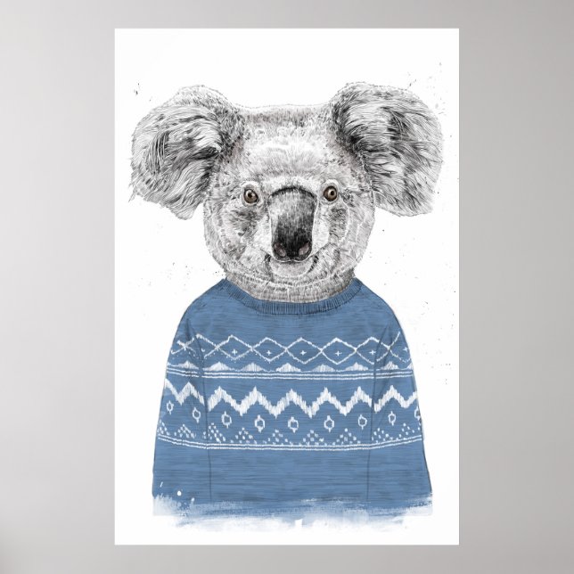 Winter koala poster (Framsidan)