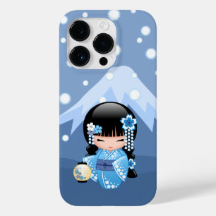 Winter Kokeshi Doll - Blue Mountain Geisha Girl