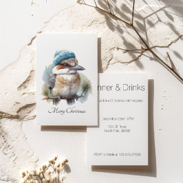 Winter Kookaburra Önskemål, anpassningsbar Inbjudningar