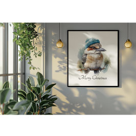 Winter Kookaburra Önskemål, anpassningsbar Poster