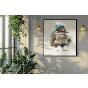 Winter Kookaburra Önskemål, anpassningsbar Poster