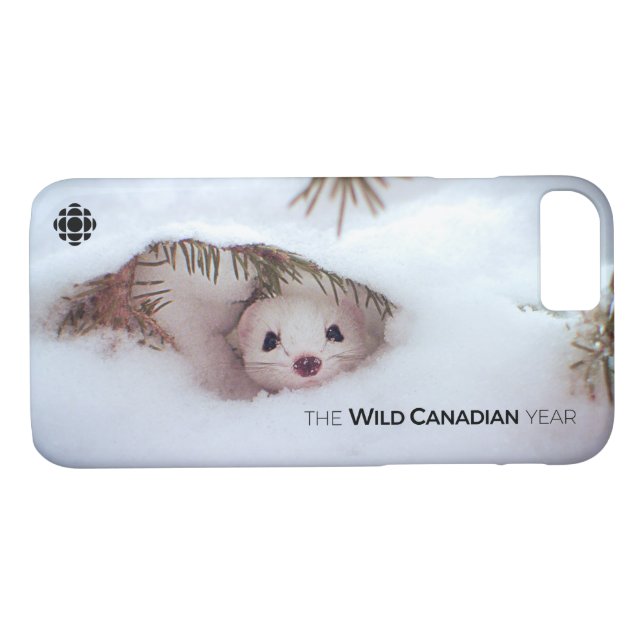 Winter-Kort-Tails Weasel Case-Mate iPhone Skal (Baksida (horisontal))