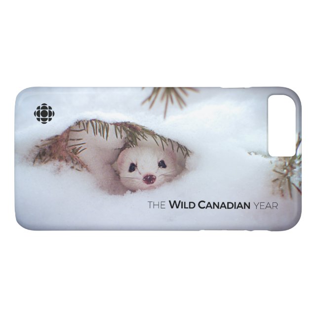 Winter-Kort-Tails Weasel Case-Mate iPhone Skal (Baksida (horisontal))