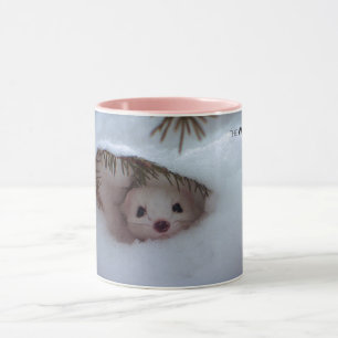 Winter-Kort-Tails Weasel Mugg