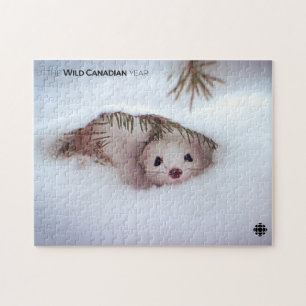 Winter-Kort-Tails Weasel Pussel