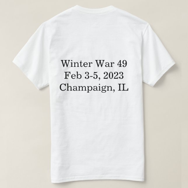 Winter Krig 49 Shirt T (Design baksida)
