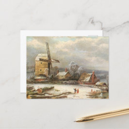 Winter Kvarn Helg Vykort