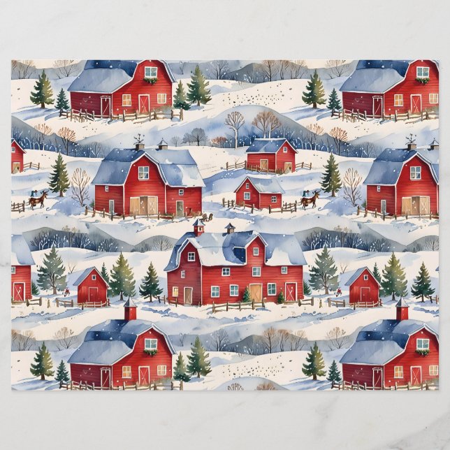 Winter Land Farm & Red Barns (Framsida)