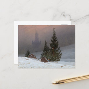 Winter Landscape by Caspar David Friedrich Helg Vykort
