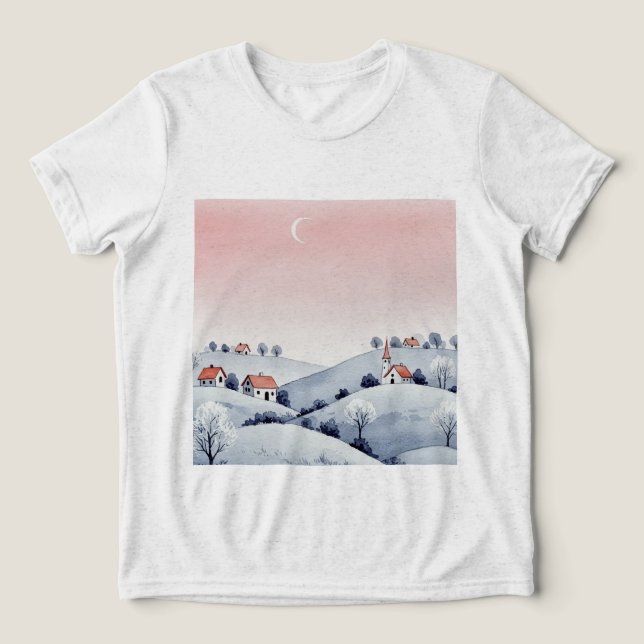Winter landscape t shirt (Design Framsida)
