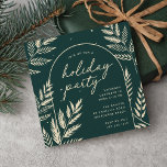 Winter Laurel Julfest Inbjudningar<br><div class="desc">En inbjudan till julfest av chic och elegant i en unik kvadratisk form,  som är förskönad med finmaskigt botaniskt löv. Ett fantastiskt naturinspirerat val inför julstämningen 2023 som du enkelt kan anpassa med din evenemangsinformation.</div>