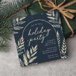 Winter Laurel Julfest Inbjudningar<br><div class="desc">En inbjudan till julfest av chic och elegant i en unik kvadratisk form,  som är förskönad med finmaskigt botaniskt löv. Ett fantastiskt naturinspirerat val inför julstämningen 2021 som du enkelt kan anpassa med din evenemangsinformation.</div>
