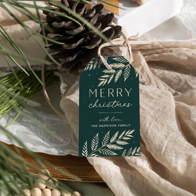 Winter Laurel | PERSONLIG GOD JUL Presentetikett (Skapare uppladdad)
