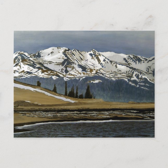 Winter Leadville Colorado Mountain Landcape Vykort (Framsida)