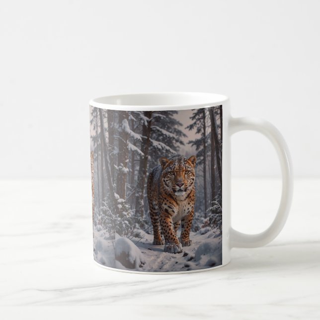 Winter Leopard Coffee Mugg (Höger)
