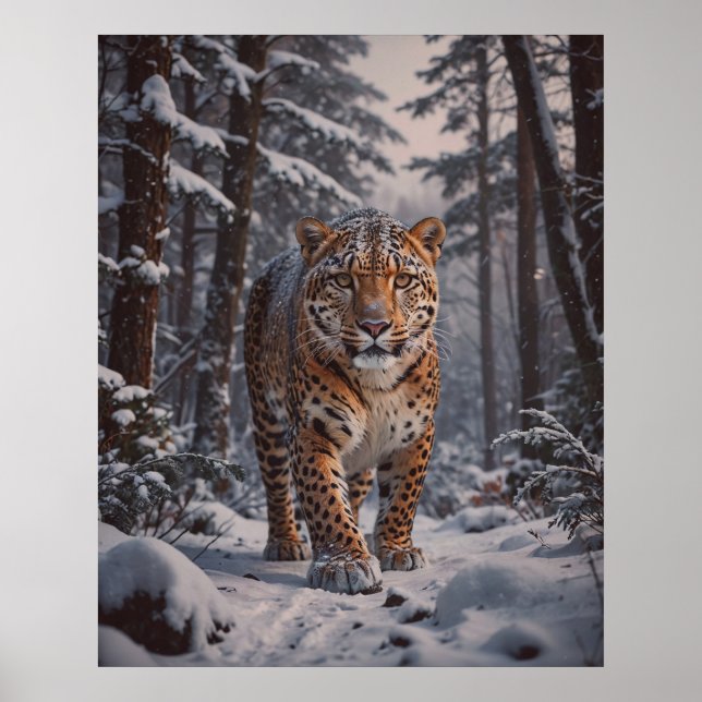 Winter Leopard Poster (Framsidan)