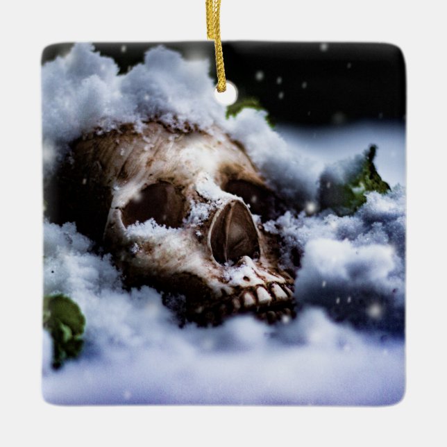 Winter Life IV Julgransprydnad Keramik (Framsida)