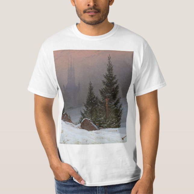 Winter Ligcape, 1811 av Caspar David Friedrich T Shirt (Framsida)