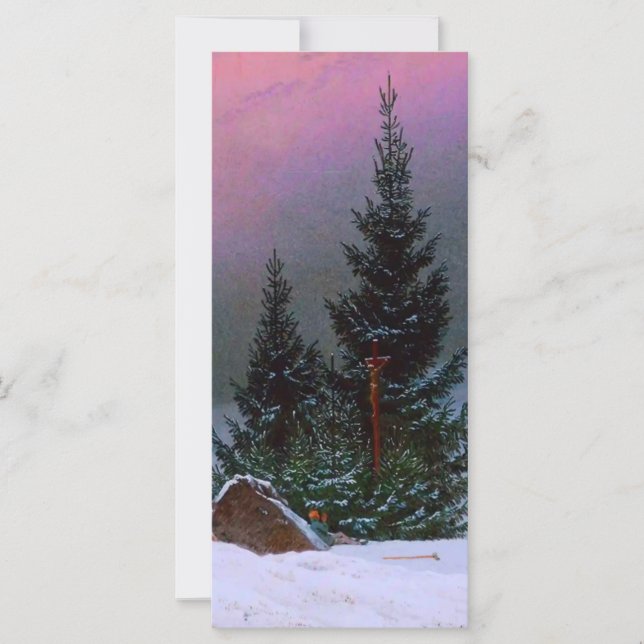 Winter Ligcape Caspar David Friedrich Card (Framsida)