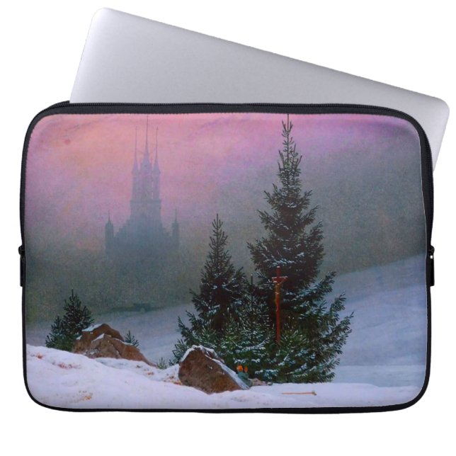 Winter Ligcape Caspar David Friedrich Laptop Fodral (Framsidan)