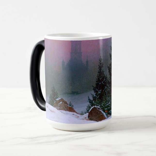 Winter Ligcape Caspar David Friedrich Magisk Mugg (Framsida vänster)