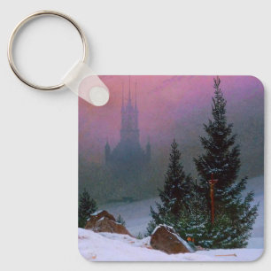 Winter Ligcape Caspar David Friedrich Nyckelring