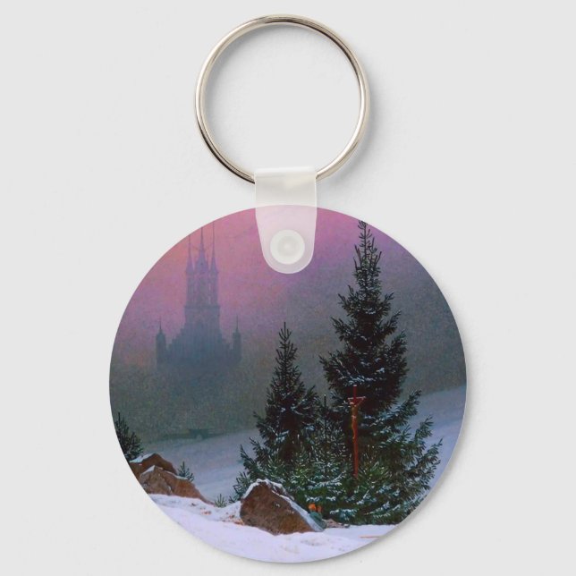 Winter Ligcape Caspar David Friedrich Nyckelring (Framsida)