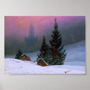 Winter Ligcape Caspar David Friedrich Poster
