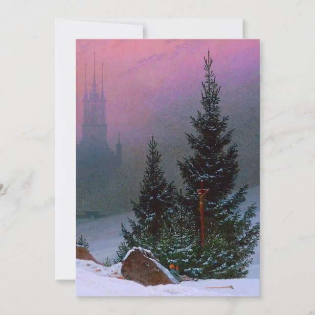 Winter Ligcape Caspar David Friedrich Spara Datumet (Framsida)