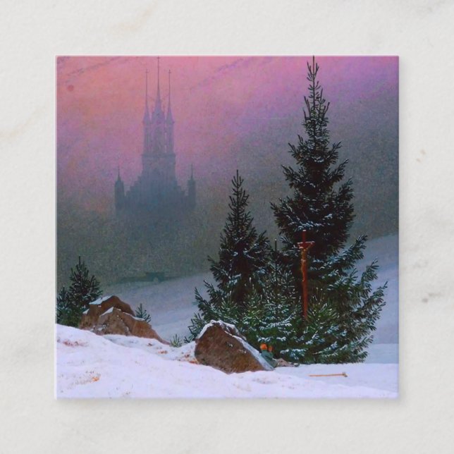 Winter Ligcape Caspar David Friedrich Tilläggskort (Framsida)