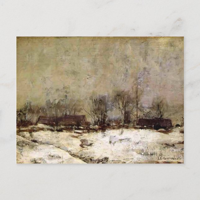 Winter Ligcape, Cincinnati av John Twachtman Vykort (Framsida)