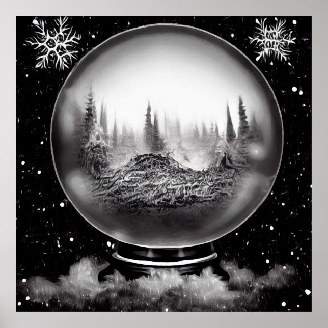 Winter Ligcape Globe Poster (Framsidan)