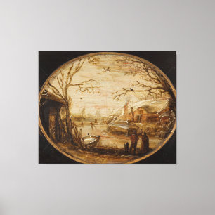 Winter Ligcape, Jan van de Velde (II) Canvastryck