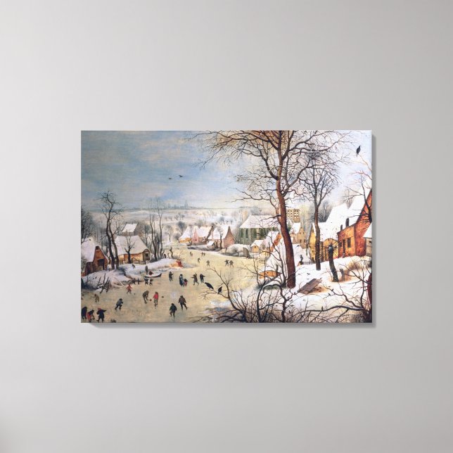 Winter Ligcape med Birdälla, 1601 Canvastryck (Framsida)