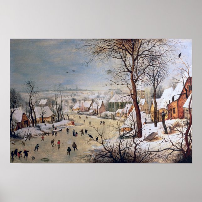Winter Ligcape med Birdälla, 1601 Poster (Framsidan)