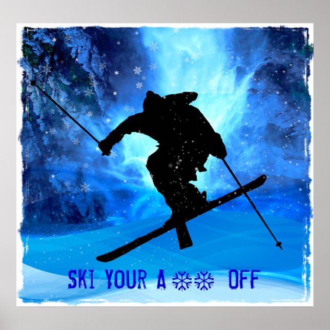 Winter Ligcape och Freestyle Skier Poster (Framsidan)