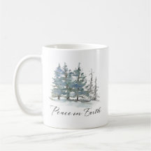 Winter Ligcape Peace on Earth Watercolor