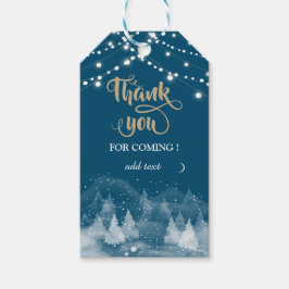 Winter Ligcape Snö Tack Presentetikett