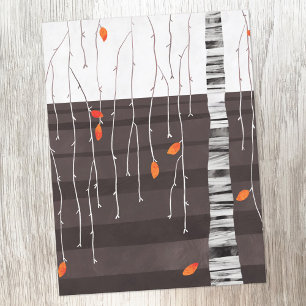 Winter Ligcape Träd Art Vykort