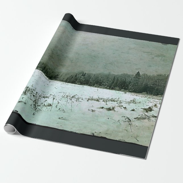 Winter Ligcape Wrapping Papper Presentpapper (Utrullad)