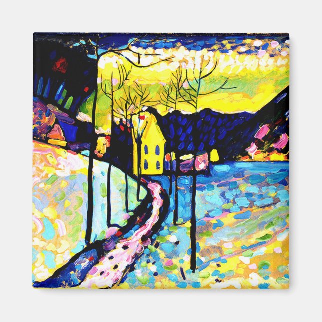 Winter liggande av Wassily Kandinsky Magnet (Framsidan)