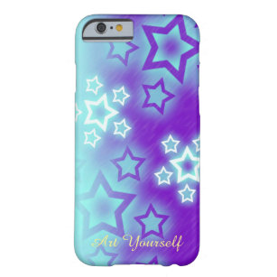 Winter Lila Stars Barely There iPhone 6 Skal
