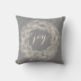 WINTER LINEN SKRIV UT | JOY SNYGGT HELGDAG PILLOW KUDDE
