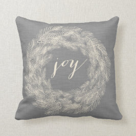 WINTER LINEN SKRIV UT | JOY SNYGGT HELGDAG PILLOW KUDDE