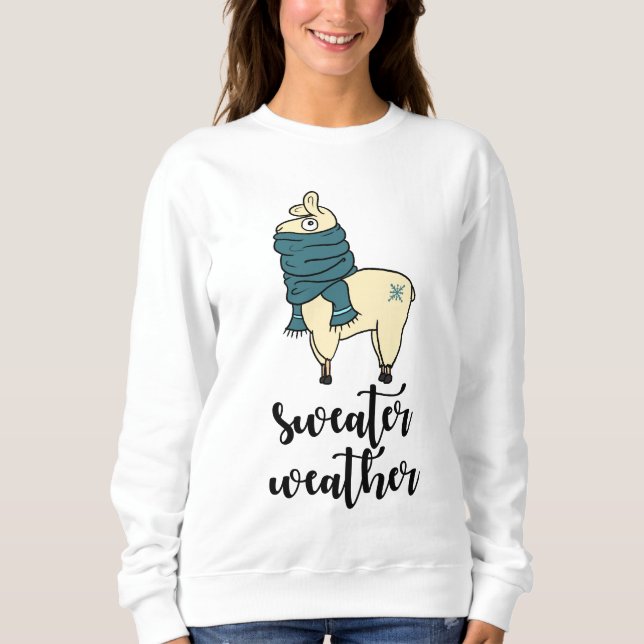 Winter Llama | Sötväder Tee Shirt (Framsida)