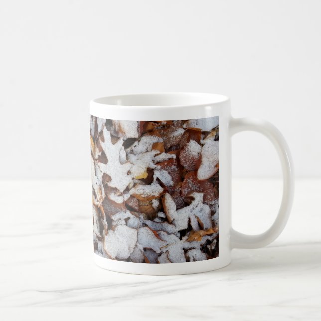 Winter Löv i Snö Nature Kaffemugg (Höger)