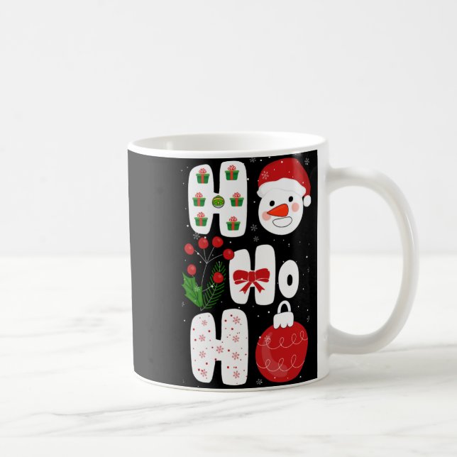 Winter Magic Design Retro Winter Christmas Vector  Kaffemugg (Höger)