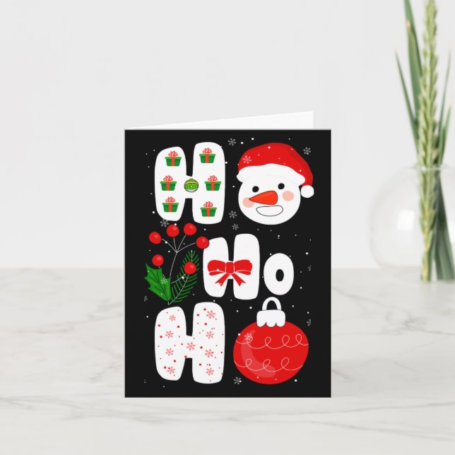 Winter Magic Design Retro Winter Christmas Vector  Kort (Framsida)