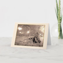 "Winter Magic"-Helgdag kort - tomt